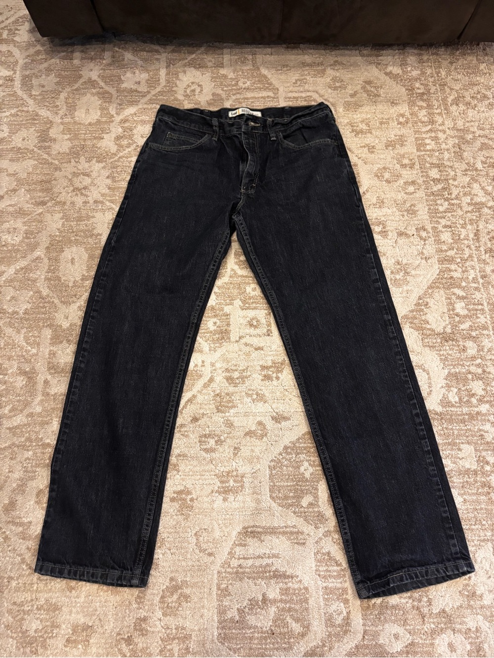 Lee Men's Straight-Leg Jeans in Dark Indigo